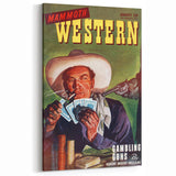Vintage Magazine Cover Art – Mammoth Western Gambling Print
