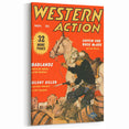 Vintage Magazine Cover Art – Western Action Classic Print