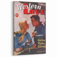 Vintage Magazine Cover Art – Western Love Classic Romance Print