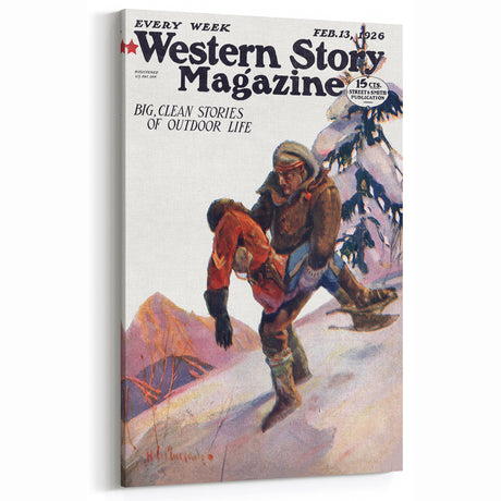 Vintage Magazine Cover Art – Western Story Outdoor Life Print