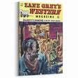 Vintage Magazine Cover Art – Zane Grey’s Western Action Print