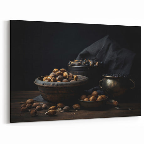Rustic Nut & Berry Wall Art – Vintage Kitchen Fruit Decor