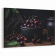 Dark Cherry Wall Art – Moody Burgundy & Black Kitchen Decor
