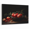 Rustic Tomato Wall Art – Bold Red & Brown Kitchen Decor