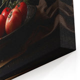 Rustic Tomato Wall Art – Bold Red & Brown Kitchen Decor