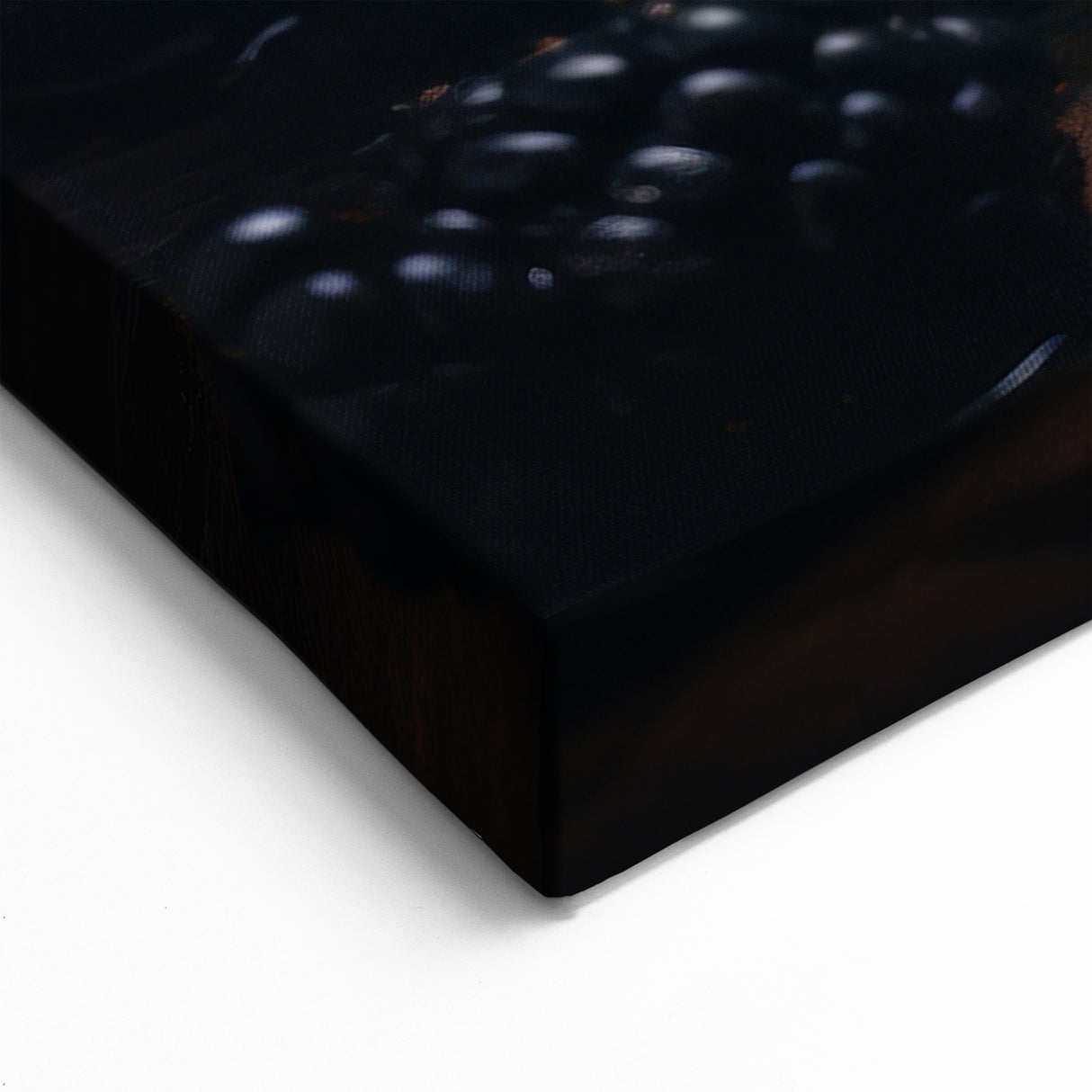 Dark Blackberry Wall Art – Moody Burgundy & Black Kitchen Decor