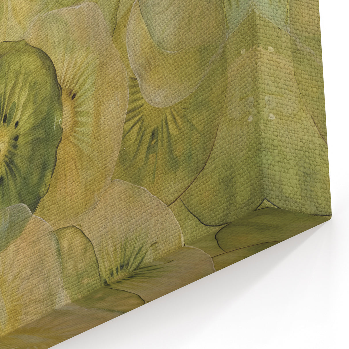 Kiwi Fruit Wall Art – Vibrant Green & Yellow Kitchen Decor