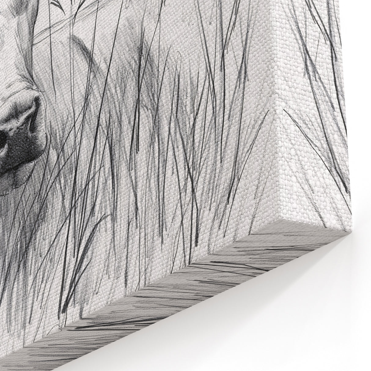 Cow Illustration Art Print – Nature-Inspired Farm Animal Wall Decor