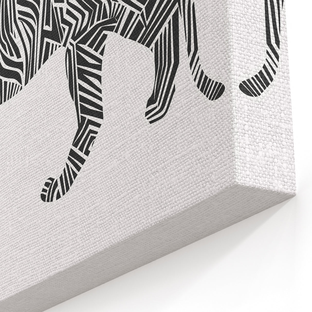 Abstract Tiger Illustration Art Print – Modern Animal Wall Decor