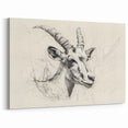 Antelope Illustration Art Print – Detailed Nature-Inspired Decor