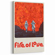 Fire of Love 2020s Vintage Movie Poster Retro Documentary Art