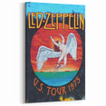 Led Zeppelin U.S. Tour 1975 Poster | Retro Music Wall Art