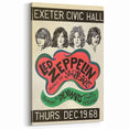 Led Zeppelin Exeter Civic Hall 1968 Poster | Retro Music Wall Art