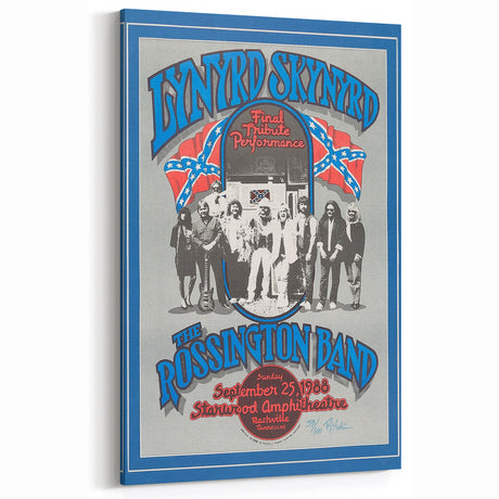 Lynyrd Skynyrd Final Tribute Performance Poster – Retro Music Art