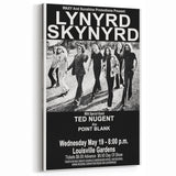 Lynyrd Skynyrd Retro Poster - 1976 Ted Nugent Concert