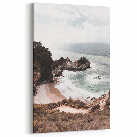 Ocean Cliff Canvas - Scenic Coastal Wall Art for Summer Decor