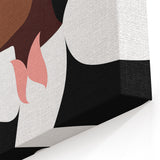 Elegant New Yorker Poster - Woman with Pink Flowers Wall Art
