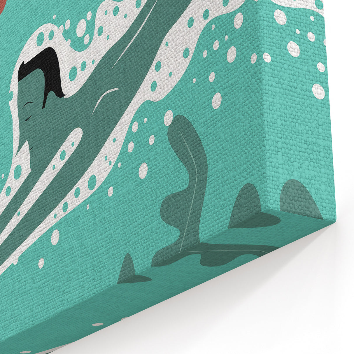New Yorker Swimming Art - Underwater Scene Wall Decor
