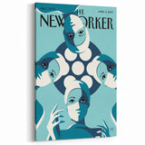New Yorker Magazine April 3, 2017 – Modern Art Face Mask Design Poster