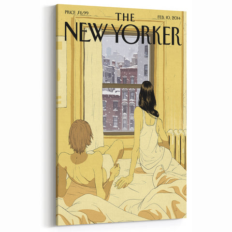 New Yorker February 10, 2014 – Cozy Winter Morning Window Art Print