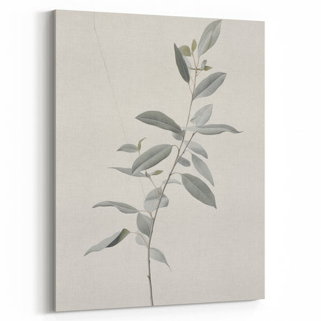 Vintage Botanical Art Print: Elegant Eucalyptus Branch Wall Decor