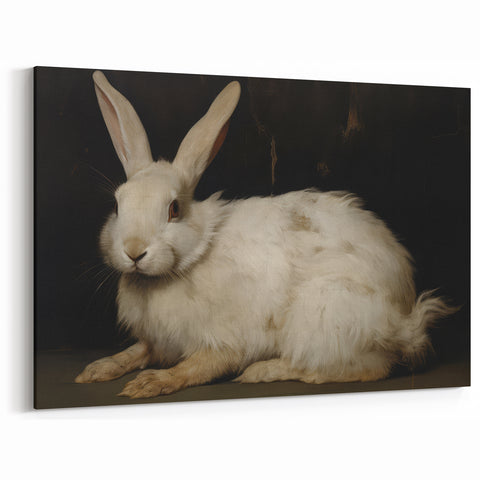 Vintage Animal Art: Majestic Rabbit – Retro Wildlife Illustration