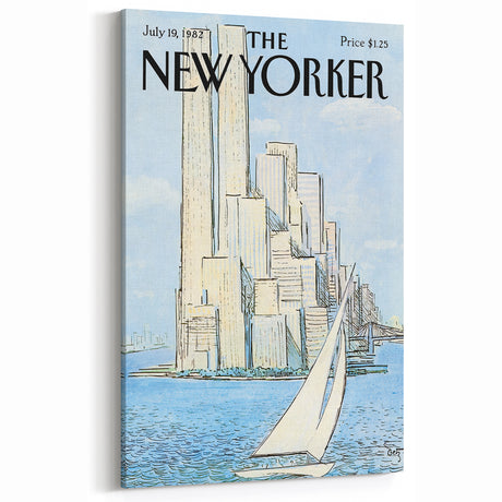 New Yorker Magazine Cover Art - Twin Towers Vintage Poster