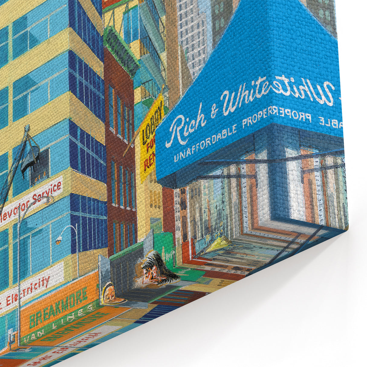 New Yorker Magazine Cover Art - City Life Rental Scene Poster