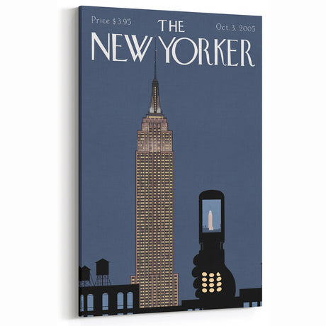 New Yorker Magazine Cover Art - Empire State Building Cell Phone Poster