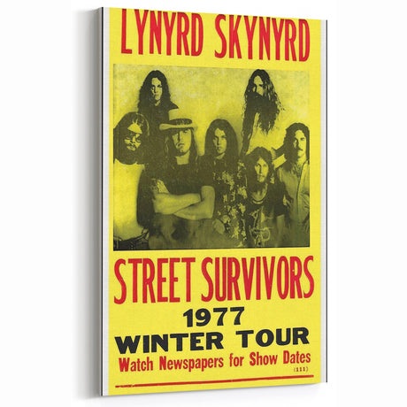 Lynyrd Skynyrd Street Survivors Poster - Vintage Rock Wall Art