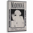 Madonna Blond Ambition 1990 Tour Poster - Retro Pop Wall Art