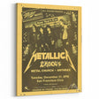 Metallica New Year's Eve 1980s Concert Poster - Retro Metal Wall Art