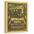 Metallica New Year's Eve 1980s Concert Poster - Retro Metal Wall Art