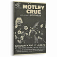 Mötley Crüe 1980s Concert Poster - Vintage Rock Wall Art