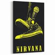 Nirvana Shoes & Microphone Poster - Retro Punk Art - Vintage Rock Print