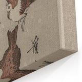 Vintage Animal Art - Birds in Flight with Bamboo - Retro Animal Prints