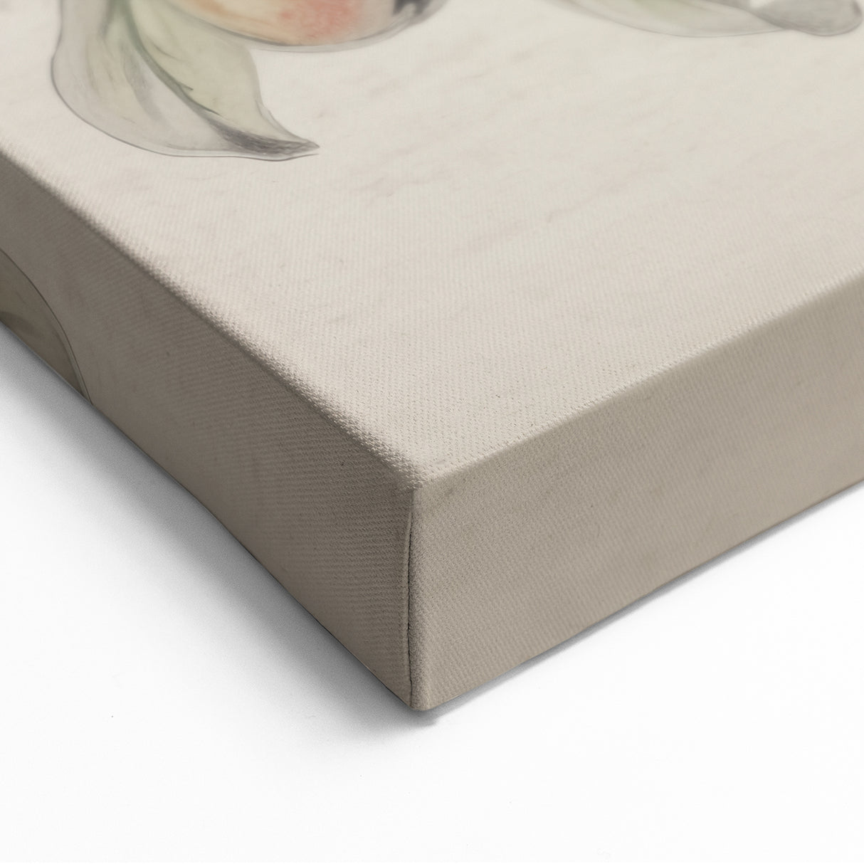 Vintage Botanical Art Print: Peach Branch Illustration in Soft Tones