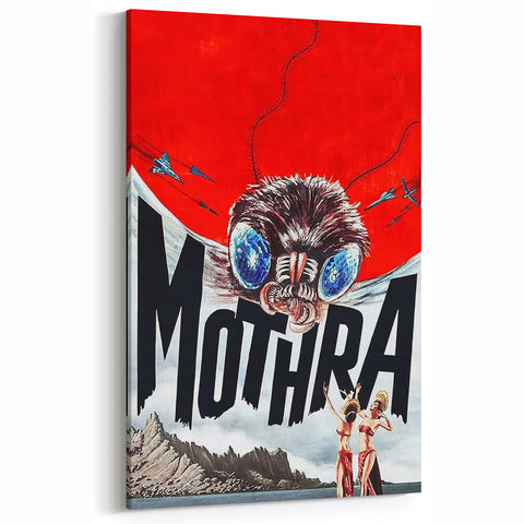Classic 60s Movie Prints - Mothra Vintage Sci-Fi Film Poster