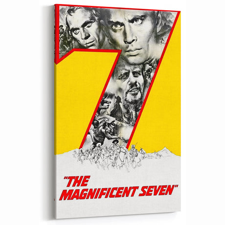 1960s Movie Posters The Magnificent Seven Classic Western Print