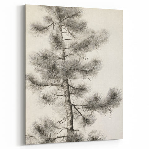 Vintage Botanical Art Prints – Antique Pine Tree Illustration