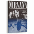 Nirvana 1991 Concert Poster - Retro Grunge Wall Art for Fans
