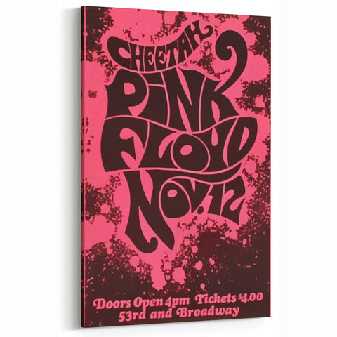 Pink Floyd Retro Poster Art – Vintage Concert Print