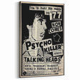 Talking Heads Psycho Killer Acoustic 1977 Concert Poster