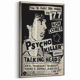 Talking Heads Psycho Killer Acoustic 1977 Concert Poster