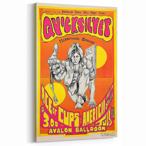 Quicksilver Messenger Service Retro Poster - Vintage Concert Print