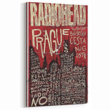 Radiohead Retro Poster Art - Vintage Music Concert Print - Prague