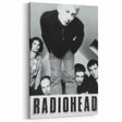 Radiohead Retro Poster - Black and White Band Photo - Vintage Music Art