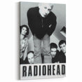 Radiohead Retro Poster - Black and White Band Photo - Vintage Music Art