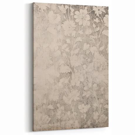 Vintage Botanical Art Print Floral Texture Wall Decor