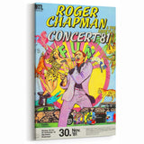 Retro Wall Art - Roger Chapman Concert Poster 1981 Vintage Art